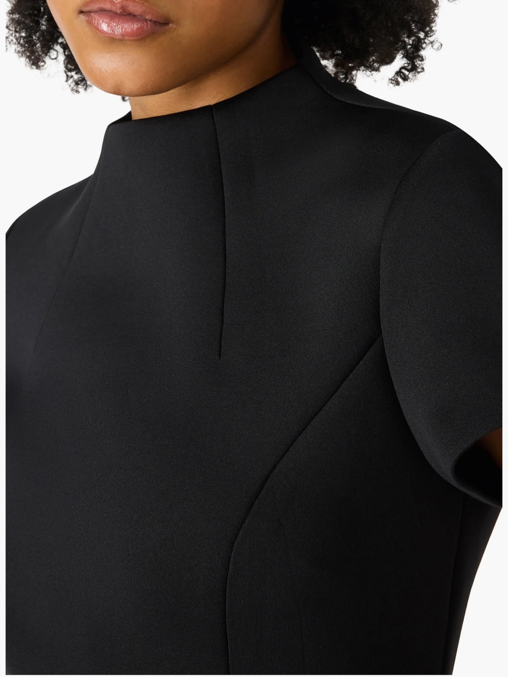 New Steve Madden Sz 6 Black Hayes Short Sleeve Fit & Flare Mini Dress Ret $79! - Picture 4 of 14